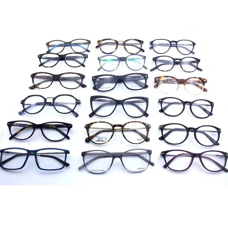 assorted stock mixed acetate eyewear cheap eye glasses frames spectacle optical eyeglasses frames