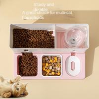Distributeur automatique de nourriture et d'eau 2-en-1 pour animaux domestiques (chiens et chats) – Style maison – Fournitures d'alimentation et d'eau pour animaux d'intérieur