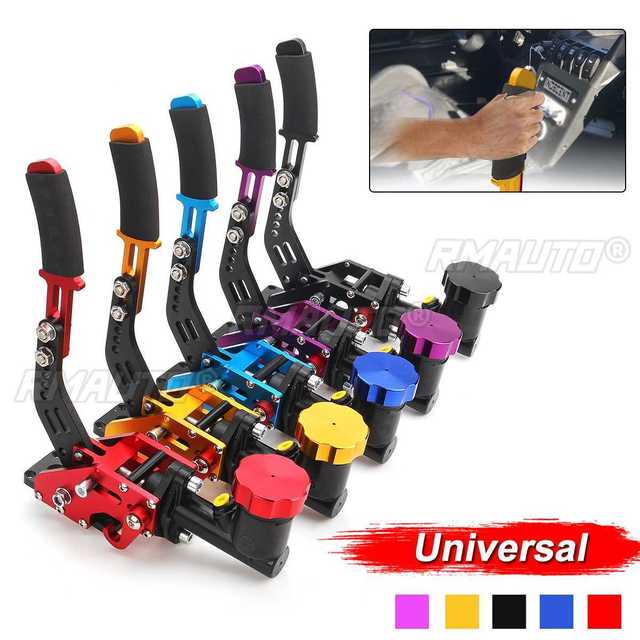 Universal Aluminum Alloy Racing Car Hydraulic E-BRAKE Drift Lever Handbrake Gear With Oil Tank Purple/Black/Red/Blue/Gold