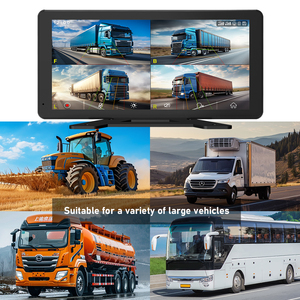 Caméra de recul avancée pour camion, vue panoramique à 120 degrés, dashcam, écran tactile 5D, alertes BSD, vision nocturne, sécurité du conducteur de camion - Product Image 6