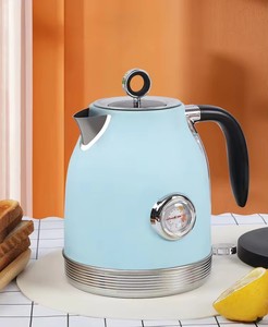 Cream Color Stainless Steel Home Family Electric <b>Kettle</b> with Thermometer and LED Indicator - Product Image 5