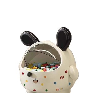 Caja de Almacenamiento de Plástico con Tapa, Diseño Creativo de Dibujos Animados, Gran Capacidad, a Prueba de Polvo, <span class=keywords><strong>para</strong></span> Artículos Diversos de Escritorio - Product Image 5