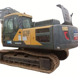 Excavadora de cadenas Volvo EC210 de 21 toneladas de segunda mano, con motor, caja de cambios, cojinetes y bomba originales usados, capacidad de cucharón de 1m, certificación CE - Product Image 1