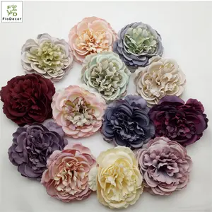 ขายส่งดอกไม้ประดิษฐ์ Peony ดอกไม้สำหรับ DIY พวงหรีดงานแต่งงานตกแต่งคริสต์มาส