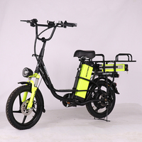 Vente en gros d'usine OEM Vélo électrique 18 pouces 60V 21Ah City Road Adultes Long Range Cargo Freight Food Delivery Bicycle électrique 500W