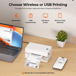 เครื่องพิมพ์ฉลาก Y811 สีขาว USB แบบ Thermal ขนาด 40-110 มม. สำหรับพิมพ์ฉลาก - Product Image 3