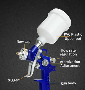 2024 fabrika toptan pnömatik püskürtme tabancası H2000 Mini boya püskürtme tabancası HVLP pnömatik sprey boya makinesi - Product Image 6