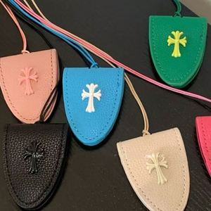 Colorful PU Leather Magnetic Glasses Holder Neck Strap Bag Clip for Sunglasses Readers Travel Sun Glass Holder - Product Image 1