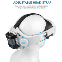 Nouvel arrivage Accessoires VR confortables Sangle de tête à la fois pour Meta Quest 2 & 3 Sangle Elite acceptable avec support de batterie pour Quest 3