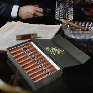 Proveedor de accesorios para cigarros, proveedor de accesorios para cigarros con impresión personalizada, humidor para cigarros dominicanos dorados con tapa abatible - Product Image 6