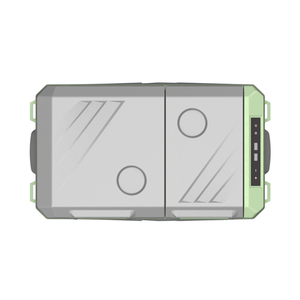 Congélateur portable <span class=keywords><strong>Alpicool</strong></span> QXL en aluminium, double usage AC/DC, réfrigérateur à compresseur, réfrigérateur de voiture à double zone pour l'extérieur - Product Image 2