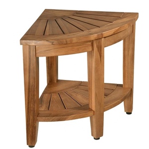 Banc d'angle de douche en <span class=keywords><strong>teck</strong></span> de haute qualité, <span class=keywords><strong>tabouret</strong></span> de bain, de Spa, siège d'assemblage - Product Image 1