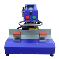 Mini presse à chaud pneumatique avec contrôle numérique PID, petite presse à chaud pour vêtements, transfert d'étiquettes en silicone