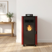 Poêle à granulés de bois facile à nettoyer avec allumage automatique WH-PD-50 pour le chauffage domestique, poêle à granulés de biomasse pour 60 m² ㎡   Aire