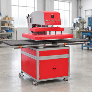 Presse à chaud pneumatique double station pour sublimation textile, idéale pour les transferts sur maillots, drapeaux et tissus – Nouveauté ! - Product Image 1