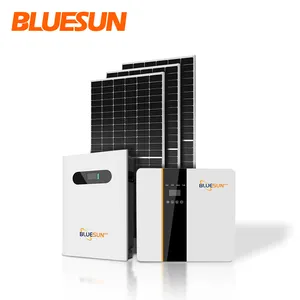 Bluesun 5kw 6kw lifepo4电池储能系统太阳能电池板电池系统lifepo4电池1000w