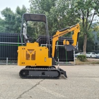 Excavator Mini Crawler 1,7 Ton Mesin Koop/Youpu Daya 19000W Bucket 0,06m Garansi 2 Tahun Biru/Kuning Sudut Pendakian 30 Derajat