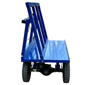Chariot mobile de picking d'entrepôt 1200*700 à plateau plat pour le transport de marchandises longues, en acier soudé, pour plaques de plâtre - Product Image 6