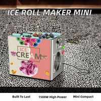 Machine à mini-rôles glacés électrique professionnelle pour bars, cafés, et confiseries, pour yaourt glacé et crème glacée à base de lait et d'eau