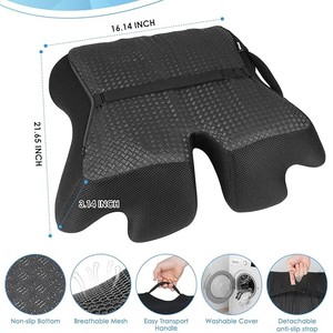 <strong>Extra</strong> <strong>Large</strong> Memory Foam Seat <strong>Cushion</strong> Thick for Long Sitting - Product Image 4
