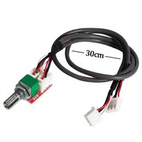 Potentiomètre de volume duplex 50K avec carte adaptateur et câble blindé de 300 mm, accessoires pour module de carte d'amplificateur de puissance audio DIY