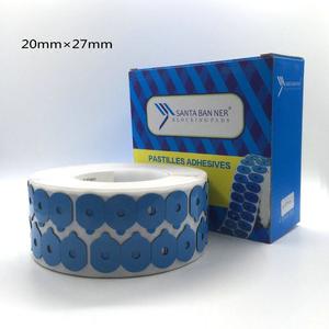 Pads de blocage Santa Banner 20mm x 27mm en mousse de coton adhésive antidérapante pour le traitement des lunettes - Product Image 1