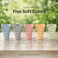 Gobelet pliable en silicone - Porte-boissons écologique pour l'extérieur