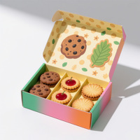 Séparateur personnalisé insérer boîte à biscuits étanche carton papier emballage de qualité alimentaire pour Biscuit Brownie Macaron Donut expédition