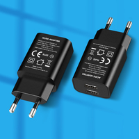 Cargador de Pared USB de Doble Puerto Shenzhen Lvxiangyuan 5V 2.4A 12W, Enchufe Europeo, CE, RoHS, ERP, REACH, Carga Rápida para Cámara, Móvil, Auriculares