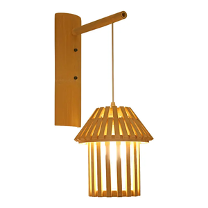Classic LED <strong>Wall</strong> Sconce Lamp Ceiling Rattan <strong>Wicker</strong> Rustic <strong>Light</strong> for Hom Decor Handmade Art Craft Bamboo LED <strong>Wall</strong> <strong>Light</strong> - Product Image 6