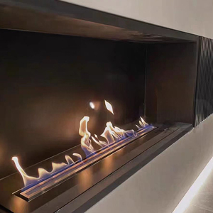<span class=keywords><strong>Chimenea</strong></span> de <span class=keywords><strong>Bioetanol</strong></span> de Acero de 20/22/24 Litros con Control por WiFi, Diseño Interior Moderno para Uso en el Hogar y Hoteles - Product Image 6