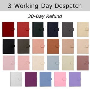 Yihe <span class=keywords><strong>E</strong></span>-Commerce Bestseller 35MM 6 Ring-Größ<span class=keywords><strong>e</strong></span> A5 Smooth Litchi Leder Binder Brieftasche Fly Leaf Taschen für Cash Budget Notebook - Product Image 3
