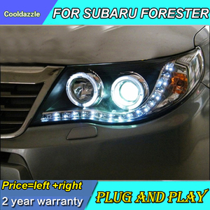 Fari a LED con Striscia Luminosa per Subaru Forester 2009-2011, Luci Diurne, Indicatori <span class=keywords><strong>di</strong></span> Direzione e <span class=keywords><strong>di</strong></span> <span class=keywords><strong>Parcheggio</strong></span> - Product Image 6