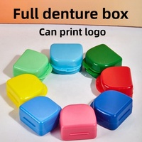 Boîte à prothèses dentaires personnalisée avec impression de logo, étui flottant pour appareil dentaire en PP, multicolore, portable, pour aligneur orthodontique