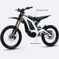 Vélo électrique tout-terrain 10000W 72V 35Ah avec phare intégré pour la conduite en montagne