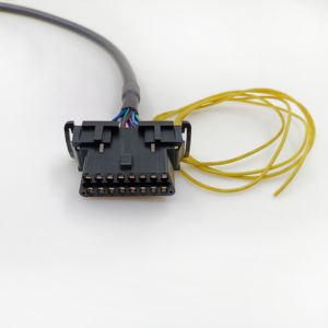Custom OBD2 Obd <span class=keywords><strong>2</strong></span> cavo 16P femmina a OBD II maschio 24V 12V connettore OBD Y cavo con IATF16949 - Product Image 2