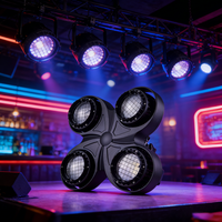 Nouvelle conception de projecteur LED étanche IP65, éclairage de scène matriciel RGB, éclairage d'audience RGBW 4 yeux COB DMX512, éclairage stroboscopique