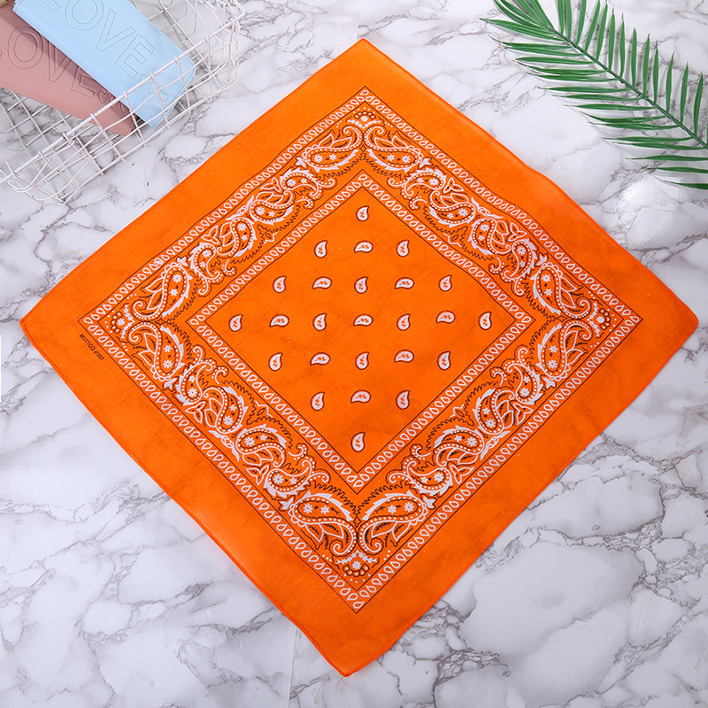 Paisley Cowboy Print Head Wrap Scarf