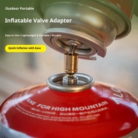 Adaptateur de réservoir de gaz butane gonflable portable pour cuisinière de camping en plein air, accessoires de brûleur à gaz - Outil de camping