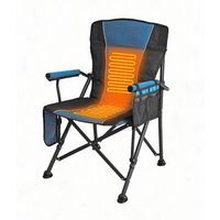 Chaises pliantes chauffantes d'extérieur de haute qualité, chaise de pêche pliable avec fauteuil, chaise de camping chauffante