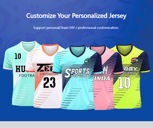 طقم زي كرة قدم مطبوع بأكمام قصيرة للبالغين من الجنسين، قمصان تدريب للفرق مع أرقام، ملابس رياضية بمقاسات كبيرة - Product Image 3