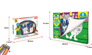 Gran oferta, juego de juguetes de dibujo para niños, juguete interactivo para padres e hijos, libro de garabatos de Color para niños - Product Image 5