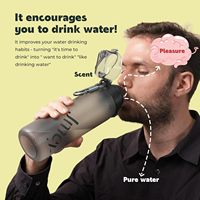 2025 BPA-vrije 750ml milieuvriendelijke sportdrinkfles met fruitgeur voor volwassenen, inclusief smaakpodjes