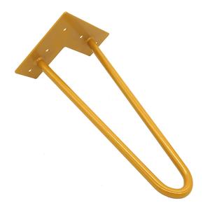 Patas de horquilla de mesa de Metal adecuadas <span class=keywords><strong>para</strong></span> mesa de centro, mesita de noche, silla, proporciona herramientas <span class=keywords><strong>auxiliares</strong></span> + protección de suelo de goma - Product Image 4