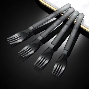 Phong Cách Mỹ 7 Inch PS Nhựa Đồ Ăn Dùng Một Lần Dao Kéo Nhựa Dao Nĩa Và Muỗng Cho Các Bên Nhà Hàng - Product Image 5