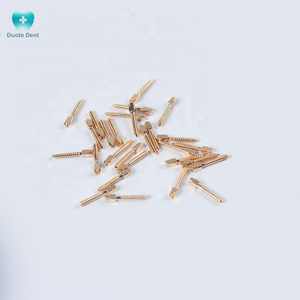 วัสดุฝังรากฟันเทียมหมุดสกรูหัวทันตกรรมชุบทอง - Product Image 6