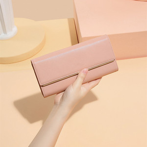 <span class=keywords><strong>Portefeuille</strong></span> pour femmes, design tendance, pochette en <span class=keywords><strong>cuir</strong></span> véritable, cadre métallique, <span class=keywords><strong>portefeuille</strong></span> à trois volets pour femmes - Product Image 4