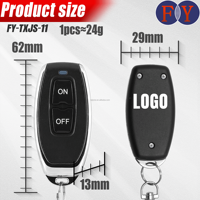 El más vendido de América del Sur de doble canal 433MHz RF Control remoto Metal EV1527 Programa Chip Gate Control de luz LED