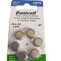 Pile bouton alcaline 1,5 V pour appareil auditif AG13 LR44 PR44 675 A675 P675