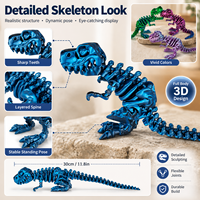 Squelette de dinosaure imprimé en 3D, figurine articulée T-Rex, ornement de bureau créatif, cadeau de collection